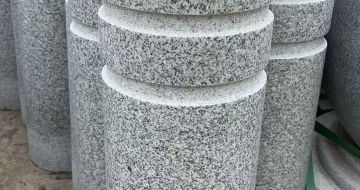 抚州 芝麻白花岗岩挡车柱、隔离柱多少钱