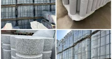 抚州 芝麻白花岗岩挡车柱、隔离柱多少钱