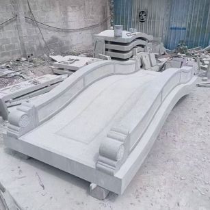 抚州 芝麻灰花岗岩园林景观 小石桥