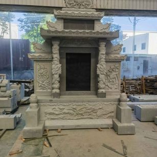 抚州 芝麻灰高档墓碑、土墓，一套也支持定做
