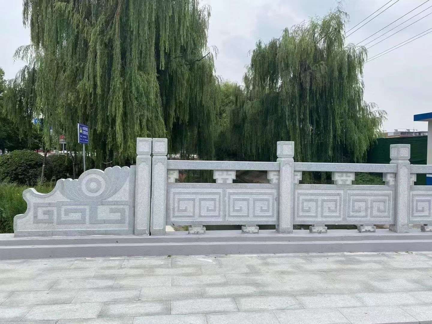 抚州 芝麻灰桥栏杆、河道栏杆安装效果