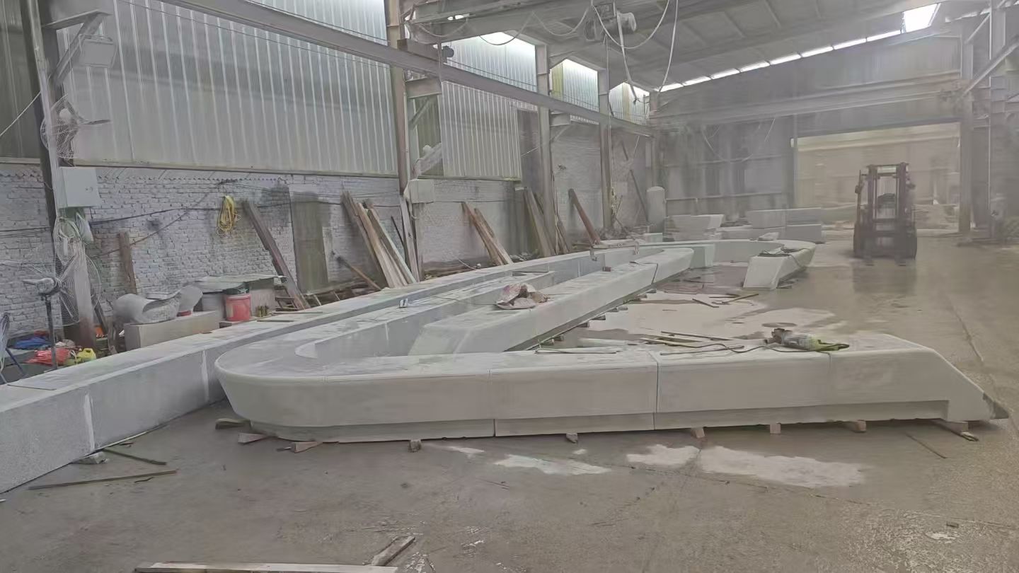 抚州 花岗岩整石坐凳拼装